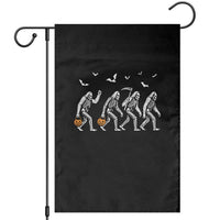 Funny Halloween Bigfoot Garden Flag Skeleton Sasquatch Jack O Lantern - Wonder Print Shop