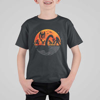 Funny Halloween Cryptid Folklore Bigfoot Alien Mothman T Shirt For Kid - Wonder Print Shop