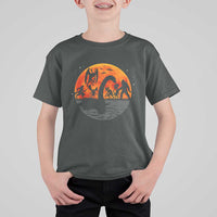 Funny Halloween Cryptid Folklore Bigfoot Alien Mothman T Shirt For Kid - Wonder Print Shop