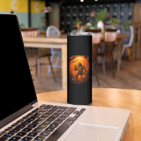 Funny Halloween Bigfoot Scary Spooky Cryptid Sasquatch Skinny Tumbler - Wonder Print Shop