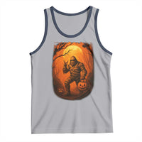 Funny Halloween Bigfoot Scary Spooky Cryptid Sasquatch Tank Top - Wonder Print Shop