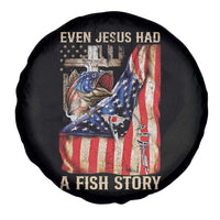 Funny Even Jesus Had A Fish Story Spare Tire Cover Fisherman Christian Fishing - Wonder Print Shop