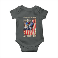 Funny Even Jesus Had A Fish Story Baby Onesie Fisherman Christian Fishing - Wonder Print Shop