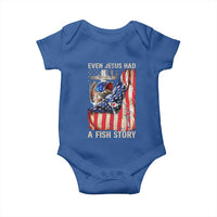 Funny Even Jesus Had A Fish Story Baby Onesie Fisherman Christian Fishing - Wonder Print Shop
