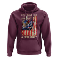 Funny Even Jesus Had A Fish Story Hoodie Fisherman Christian Fishing - Wonder Print Shop