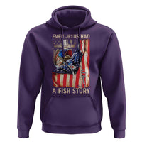 Funny Even Jesus Had A Fish Story Hoodie Fisherman Christian Fishing - Wonder Print Shop