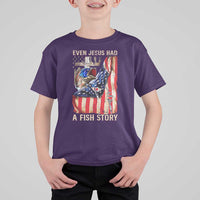 Funny Even Jesus Had A Fish Story T Shirt For Kid Fisherman Christian Fishing - Wonder Print Shop