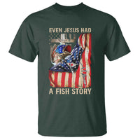 Funny Even Jesus Had A Fish Story T Shirt Fisherman Christian Fishing - Wonder Print Shop