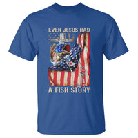 Funny Even Jesus Had A Fish Story T Shirt Fisherman Christian Fishing - Wonder Print Shop