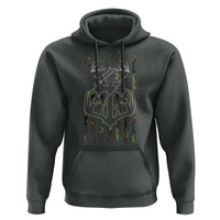 Faith Fishing Hunting Camo US Flag Cross With Hook Christian Hoodie - Wonder Print Shop