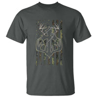 Faith Fishing Hunting Camo US Flag Cross With Hook Christian T Shirt - Wonder Print Shop