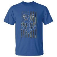 Faith Fishing Hunting Camo US Flag Cross With Hook Christian T Shirt - Wonder Print Shop