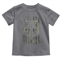 Faith Fishing Hunting Camo US Flag Cross With Hook Christian Toddler T Shirt - Wonder Print Shop