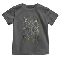 Faith Fishing Hunting Camo US Flag Cross With Hook Christian Toddler T Shirt - Wonder Print Shop
