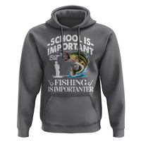 Funny School Is Important But Fishing Is Importanter Hoodie Fishing Lover - Wonder Print Shop