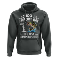 Funny School Is Important But Fishing Is Importanter Hoodie Fishing Lover - Wonder Print Shop