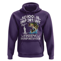 Funny School Is Important But Fishing Is Importanter Hoodie Fishing Lover - Wonder Print Shop