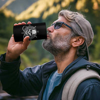 Funny Fishing Lover 4 in 1 Can Cooler Tumbler Pirate Skull Fishing Hook Compass - Wonder Print Shop