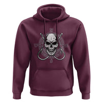 Funny Fishing Lover Hoodie Pirate Skull Fishing Hook Compass - Wonder Print Shop