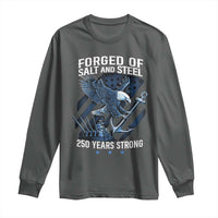 Navy Military 250th Anniversary Long Sleeve Shirt Forged Of Salt And Steel 250 Years Strong - Wonder Print Shop