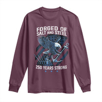 Navy Military 250th Anniversary Long Sleeve Shirt Forged Of Salt And Steel 250 Years Strong - Wonder Print Shop
