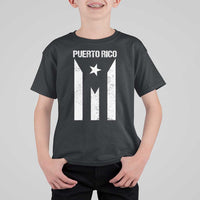 Puerto Rico Boricua Flag Proud Puerto Rican Heritage T Shirt For Kid - Wonder Print Shop