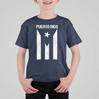 Puerto Rico Boricua Flag Proud Puerto Rican Heritage T Shirt For Kid - Wonder Print Shop