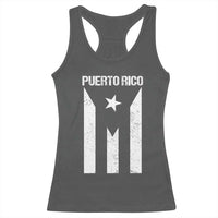 Puerto Rico Boricua Flag Proud Puerto Rican Heritage Racerback Tank Top - Wonder Print Shop