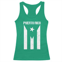 Puerto Rico Boricua Flag Proud Puerto Rican Heritage Racerback Tank Top - Wonder Print Shop