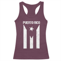 Puerto Rico Boricua Flag Proud Puerto Rican Heritage Racerback Tank Top - Wonder Print Shop