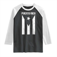 Puerto Rico Boricua Flag Proud Puerto Rican Heritage Raglan Shirt - Wonder Print Shop