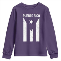 Puerto Rico Boricua Flag Proud Puerto Rican Heritage Youth Sweatshirt - Wonder Print Shop