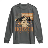 Funny Ghost Boosch Beer Halloween Long Sleeve Shirt Vintage American Flag - Wonder Print Shop