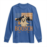 Funny Ghost Boosch Beer Halloween Long Sleeve Shirt Vintage American Flag - Wonder Print Shop