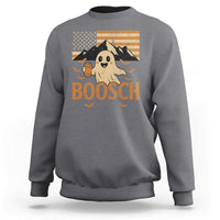 Funny Ghost Boosch Beer Halloween Sweatshirt Vintage American Flag - Wonder Print Shop