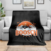Funny Ghost Boosch Beer Halloween Throw Blanket Mountain Bat - Wonder Print Shop