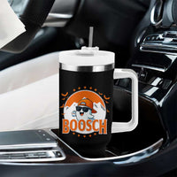 Funny Ghost Boosch Beer Halloween Tumbler With Handle Mountain Bat - Wonder Print Shop