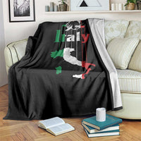 Funny Italia Heritage Pride Throw Blanket Vintage Italian Map Mafia Gangster - Wonder Print Shop