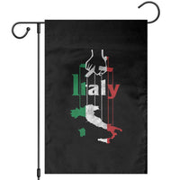 Funny Italia Heritage Pride Garden Flag Vintage Italian Map Mafia Gangster - Wonder Print Shop