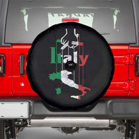 Funny Italia Heritage Pride Spare Tire Cover Vintage Italian Map Mafia Gangster - Wonder Print Shop