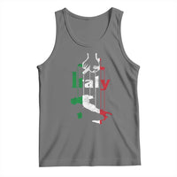 Funny Italia Heritage Pride Tank Top Vintage Italian Map Mafia Gangster - Wonder Print Shop