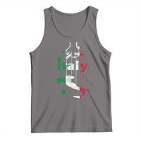 Funny Italia Heritage Pride Tank Top Vintage Italian Map Mafia Gangster - Wonder Print Shop
