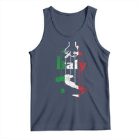 Funny Italia Heritage Pride Tank Top Vintage Italian Map Mafia Gangster - Wonder Print Shop