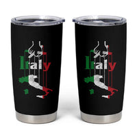 Funny Italia Heritage Pride Tumbler Cup Vintage Italian Map Mafia Gangster - Wonder Print Shop