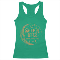 Salem 1692 They Missed One Racerback Tank Top Halloween Feminist Witch Trials - Wonder Print Shop