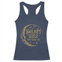Salem 1692 They Missed One Racerback Tank Top Halloween Feminist Witch Trials - Wonder Print Shop