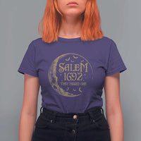 Salem 1692 They Missed One T Shirt For Women Halloween Feminist Witch Trials - Wonder Print Shop