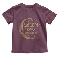 Salem 1692 They Missed One Toddler T Shirt Halloween Feminist Witch Trials - Wonder Print Shop