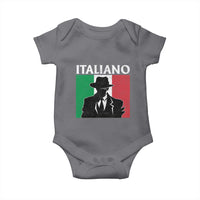 Italiano Italian Mafia Sicilian Gangster Italy Flag Baby Onesie - Wonder Print Shop