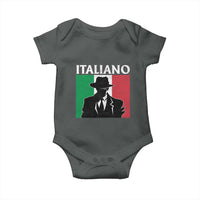 Italiano Italian Mafia Sicilian Gangster Italy Flag Baby Onesie - Wonder Print Shop
